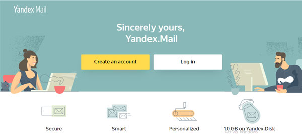 Créer un compte Yandex mail France